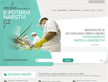 Tablet Screenshot of e-potravinarstvi.cz